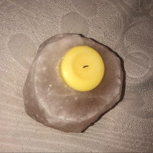 SALT LAMP CANDLE HOLDER